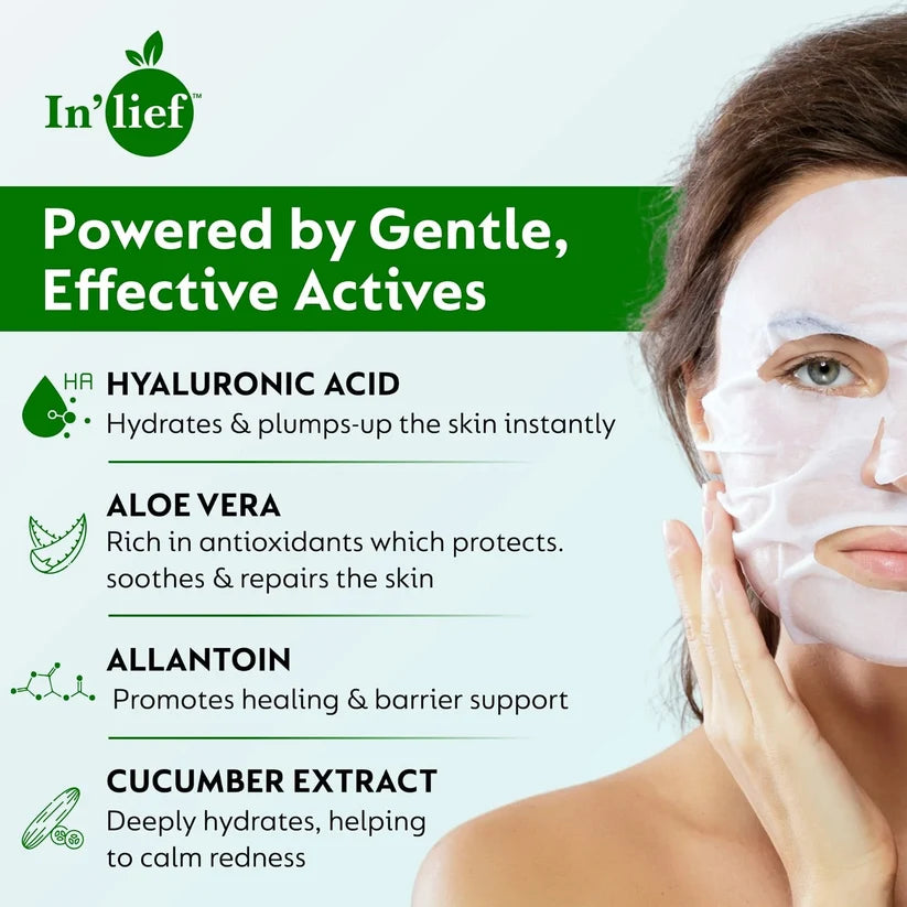 Hyaluronic Acid Facial Mask – Deep Hydration & Skin Rejuvenation